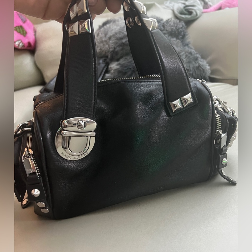 Marc Jacobs The Mini Satchel Studded Leather Bag